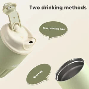 410ML Thermos Coffee Mug Double Wall Stainless Steel Thermos Bottle Vacuum Insulated Thermal Cup Tumbler For Girls Birthday Gift - Image 5