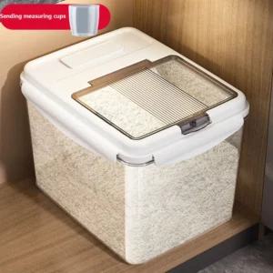 10/15KG Storage Box clear Large Capacity Grain Flour Sealed Storage Jar For Home Storage Container Kitchen Organizer Supplies - Image 4