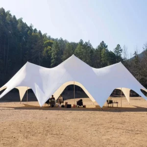 Single Double Pole Star Canopy Tents Octopus Canopy Thicken 900D Oxford Cloth Shape Stretch Canopy Outdoor Peaks Starshade Tents - Image 6
