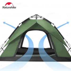Naturehike One-touch Tent 3-4 Person Ultralight Waterproof Fast Build Camping Tent Outdoor Backpack Tent Portable Automatic Tent - Image 2