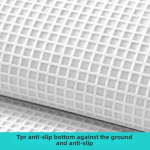 Geometric Bath Mat | Super Soft Microfiber Plush Rug | Quick Drying & High Absorbency | Abstract Striped Modern Bathroom Carpet - Image 4