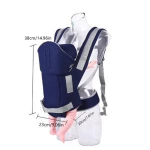 Enlarged and thickened backpack baby strap for outdoor travel breathable in all seasons front embrace and back children's strap - Image 2