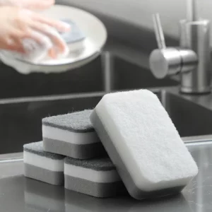 5/10/20pcs Double-sided Cleaning Sponges Pan Pot Dish-Washing Sponges Household Scouring Pad Kit Tools Kitchen Tableware Brush - Image 1