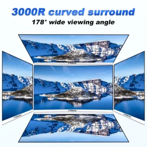 24/27 Inch Curved 75Hz Monitor Gaming MVA FHD 1080P Computer Display 2800R HDMI/VGA DCR Eye Protect VESA 100*100 2ms Response - Image 3