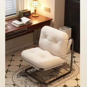 Sofa Small-sized Living Room Bedroom Corduroy Single Sofa Chair Leisure Reading Suspended Design Backrest Chair Couch Furniture - Image 3