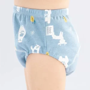 6 Layers of Waterproof and Reusable Cotton Baby Training Pants Baby Shorts Underwear Baby Diapers Diapers Underwear Diaper - Image 4