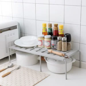 ABS Shoe Rack Extensible Shoe Hanger Storage Space Saving Shelf Telescopic Storage Rack Household Kitchen Cabinet Organizer - Image 4