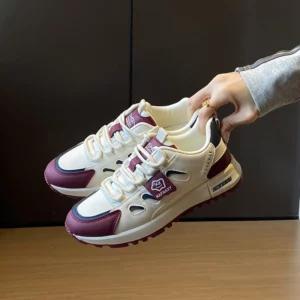 Agam sports shoes women 2025 new lightweight soft soles not tired feet Dad shoes students leisure running shoes - Image 3
