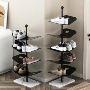 Modern Entryway Shoe Rack Space Saving Shoe Organizer Cabinet for Hallway/Living Room Slim Multilayer Shoe Shelf - Image 2