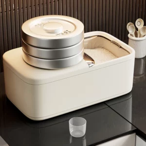 10KG Rice Storage Box Home with Lid Insect Proof Moisture Proof Rice Box Grain Sealed Jar Kitchen Container Storing Dry Grain - Image 4