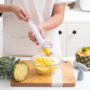 Pineapple Corer Peeler Cutter Parer Knife Plastic Fruit Tools Pineapple Core Extractor Home Kitchen Accessories Kitchen Gadgets - Image 4