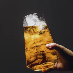 Simple Transparent Glass Cup Small Round Mouth Big Square Bottom Prism Cups Household Juice Beer Coffee Tea Water Drink Glasses - Image 4