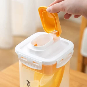 WORTHBUY Refrigerator Cold Kettle Plastic Cold Water Jug Large Capacity Drinkware Heat Resistant Beverage Lemon Tea Juice Jug - Image 6