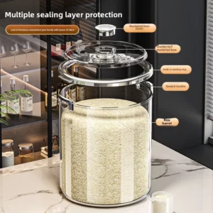 Household Thickened Rice Bucket Storage Container Moisture-proof Sealed Container for Grains Miscellaneous Grain Container - Image 2