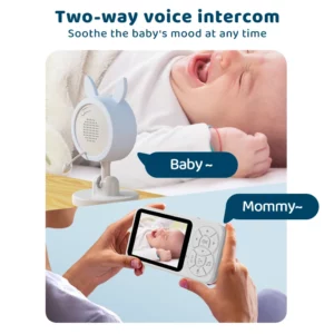 DANMINI new 3.5 "RGB night light baby monitor with night vision temperature detection voice intercom baby nanny security camera - Image 3