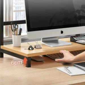 Desktop Storage Rack Computer Printer Desk Stand Shelf Table Desktop Support Holder Office Gamer Bookshelf Furniture Organizer - Image 6