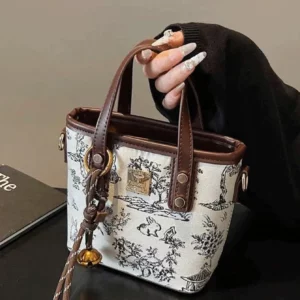 New Chinese Style Embroidered Small Handbag For Women 2025 New Fashion Shoulder Bucket Bag Stylish Spring/Summer Versatile Cross - Image 1