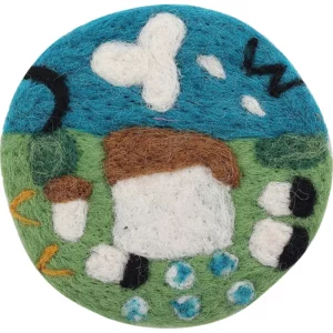 Handmade Wool Felt Coaster Anti-scalding Tabletop Insulation Mat High Temperature Resistant Cartoon Childlike Placemat Bowl Mat - Image 2
