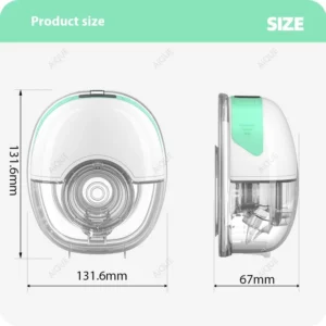 AiQUE Wearable Electric Breast Pump 4 Modes 12 Suction Levels Silent Hands Free Breast Pumps Milk Collector Breastfeeding - Image 4