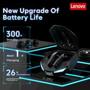 Lenovo GM2 PRO MAX Bluetooth 5.4 Wireless Earphones LED Digital Display Waterproof Sport Earbuds Noise Cancelling Gaming Headset - Image 5