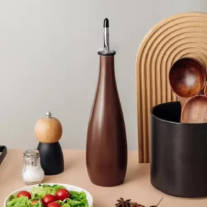 Japanese kitchen seasoning bottle Ceramic oil bottle seasoning household large capacity leak-proof soy sauce - Image 2