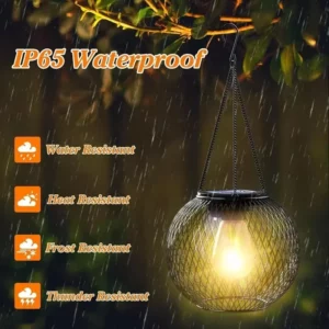 Solar Lantern Outdoor, Solar Lights for Outside Decorative Outdoor Hanging Lights Waterproof Solar Lanterns, yard garden lamp - Image 3