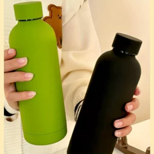 1 Sleek Stainless Steel Insulated Water Bottle with Cheerful Double-Walled Vacuum Flask for Hot & Cold Drinks, Reusable & - Image 2