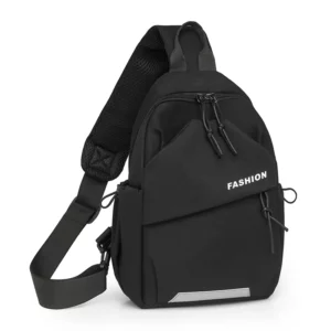 1piece fashion nylon messenger bag,unisex chest bag,adjustable shoulder strap,zipper closure,suitableforoutdoor,sports,commuting - Image 4