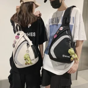 Hip Hop Multi Function Waterproof Crossbody Sling Bag Men Women Techwear Style Reflective Single Shoulder Chest Bag Backpack - Image 4