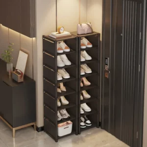 Multi Layer Shoe Rack Storage Rack, Shoe Rack Storage Rack, Space Saving, Wall Corner Stackable Shelves, Adjustable Storage Cabi - Image 2