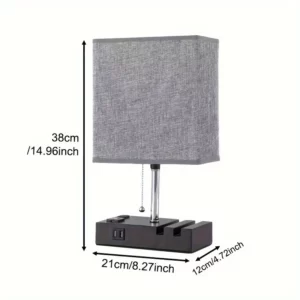 Knob Dimming Decorative Table Lamp Mobile Phone Holder Wireless Charging Bedside Lamp Simple Bedroom Night Light Reading Lamp - Image 6