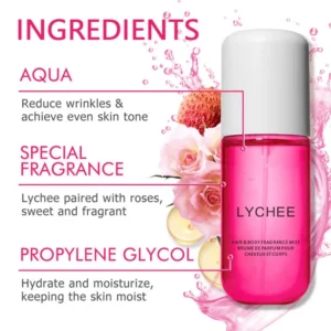 Vanilla Coconut Perfume 50ml Hair Deodorant Spray Fragrance Mist for Body Hair Vanilla Skin Perfume Multi-Purpose Scent Spray - Image 5