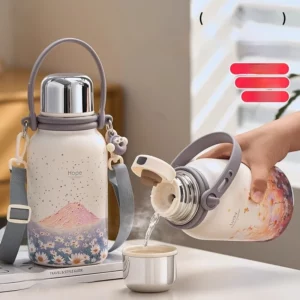 GIANXI Stainless Steel Vacuum Flasks Ice Cup Cold Insulation Cup Portable Cup Thermos Cup Brings High Capacity Thermo Bottle - Image 1