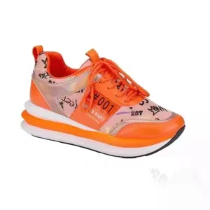 Women Sport Shoes 2022 New Spring Autumn Mesh Breathable Fashion Flats Shoes Designer Mujer Lace Up Running Walking Sneakers - Image 5