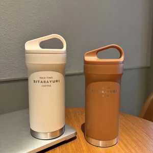 SITARAYURI 420ML Simple Thermos Bottle For Coffee Stainless Steel Insulation Tumbler Portable Camping Car Travel Coffee Cup New - Image 2