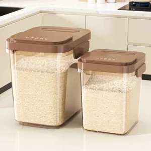 UFORU food grade kitchen rice flour rice bucket boxRice bucket 50 catty household large sealed insect-proof rice jar - Image 5