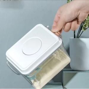 1000-2300ml Storage Jar Press Switch Milk Powder Can Moisture-Proof with Triangle Scraping Milk Powder Box Food Container - Image 4