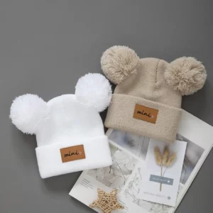1/2pcs newborn Baby Winter Hat Kids Beanie Cap for Girls Boys Infant Accessories Children Hats Elastic 0-3Y toddler girl boy hat - Image 3