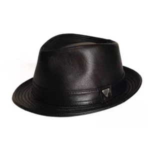 New Man High Quality Genuine Leather Cowhide Formal hat Gentleman Cow Skin Short Brim Black/Brown Top Hat Male Shows Gentleman - Image 4