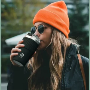 400ml Stainless Steel Coffee Cup Portable Thermos Cup Leak Proof Water Bottle Keep Cold and Hot Travel Outdoor Drinking Utensil - Image 3