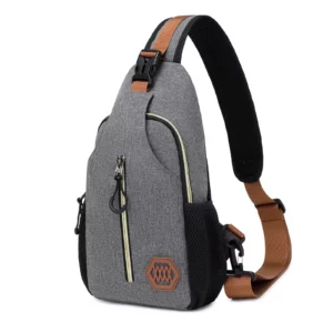 Men's adjustable chest bag, waterproof and portable shoulder bag and crossbody bag, very suitable for travel and outdoor sports! - Image 3