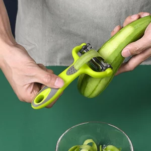 3 In 1 Rotary Peeler Fruit Vegetables Cabbage Graters Salad Carrot Potato Slicer Kitchen Multifunction Grater Julienne Peeler - Image 2