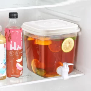 3.5L and 5L Lemonade Stand Juice Jug Cold Water Pitcher with Lid for Iced Juice and Beverage Dispenser - Image 2