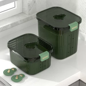 Kitchen Storage Rice Box Insect Proof Moisture-Proof Sealed with Timing 5/10KG Container with Lid Household Kitchen Storage Box - Image 3