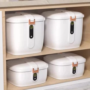 Rice Container Insect Proof Moisture Proof Rice Box Grain Sealed Jar Kitchen Container Rice Storage Box 5/10kg of Rice Bucket - Image 5
