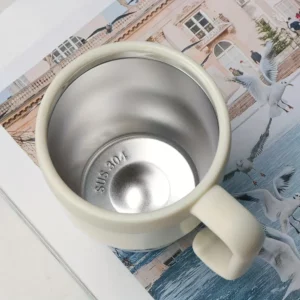 480ml Coffee Cup with Straw Lid Stainless Steel Thermos Mug for Hot Cold Drinks Water Tea Milk Office Outdoor Portable Bottle - Image 6