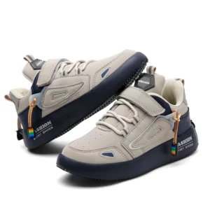 New Leather Kids Running Shoes Fashion Children Casual Walking Student Tennis Sneakers Non Slip - Image 3