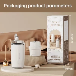 Portable Juicer Blender 304 Stainless Steel Thermos Bottle Juicer Mixer Smoothie Blender Electric 26 Blades Juice Extractor - Image 6