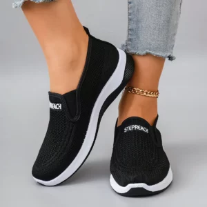 Spring New Women's Casual Sports Shoes, Comfortable, Breathable, Lightweight and Wear-Resistant Lazy Shoes, One-Leg Soft-Soled Flat Shoes - Image 2