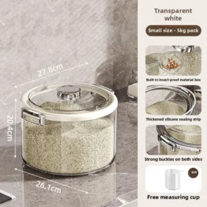 Household Thickened Rice Bucket Storage Container Moisture-proof Sealed Container for Grains Miscellaneous Grain Container - Image 6